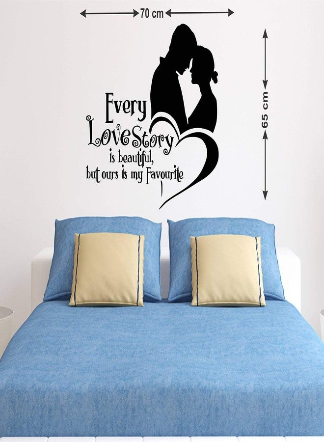 LANS WALLSTICKY Every Love Story is Beautiful Quote Sticker - Image 2